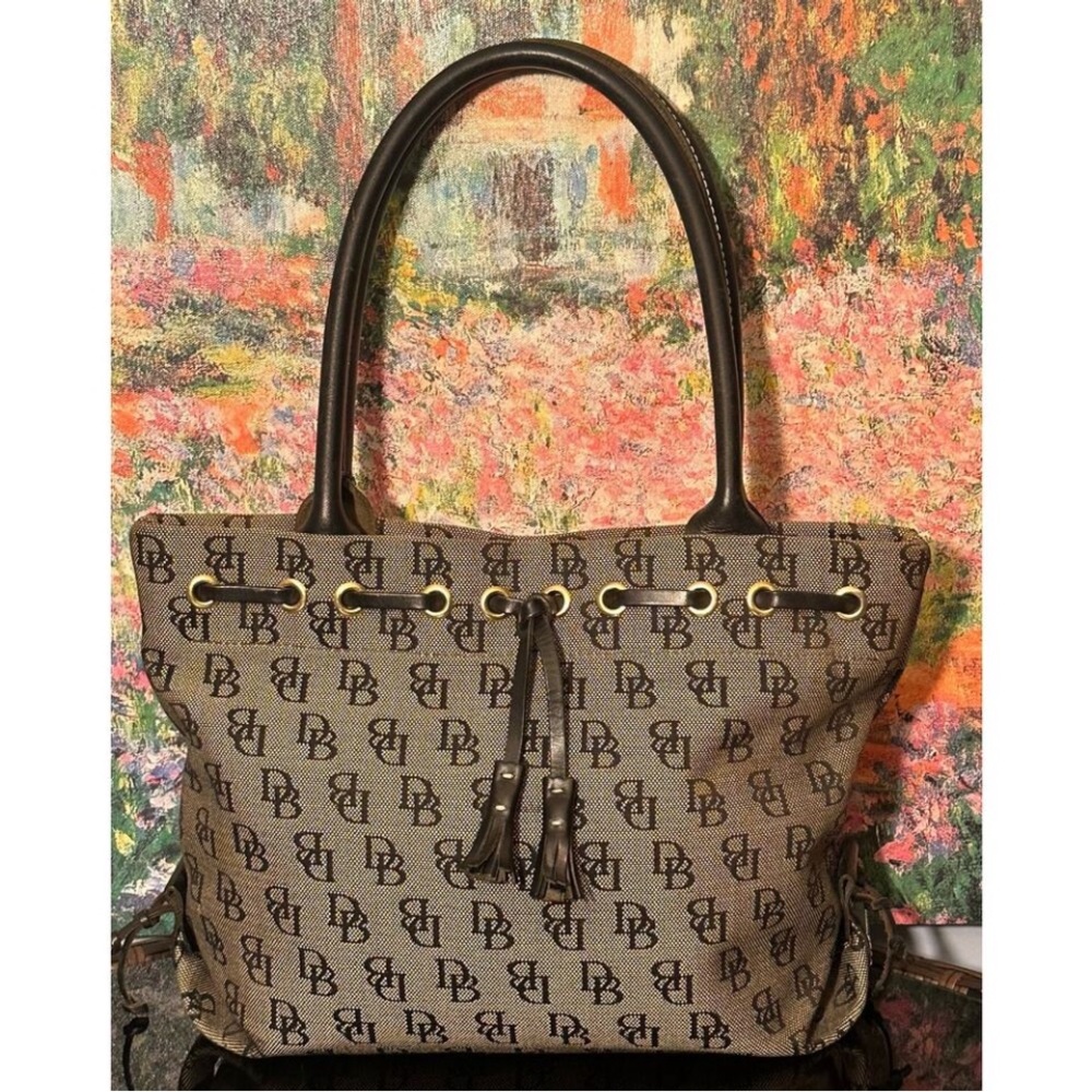 Dooney & Bourke Brown and Black Tote Bag